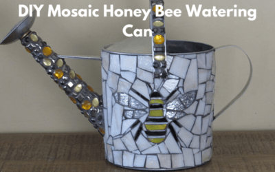 DIY Mosaic Honey Bee Watering Can Project