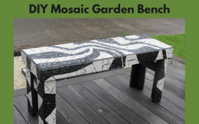 DIY Mosaic Garden Bench Project