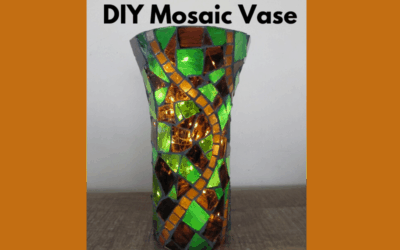 DIY Mosaic Vase Project