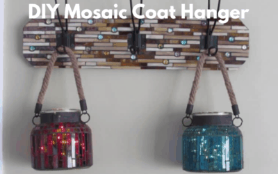 DIY Mosaic Coat Hanger Project