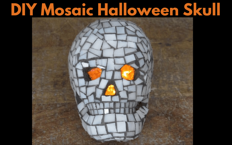 DIY Mosaic Halloween Skull Project
