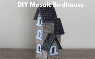 DIY Mosaic Bird House Project
