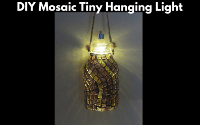 DIY Mosaic Tiny Hanging Light Project